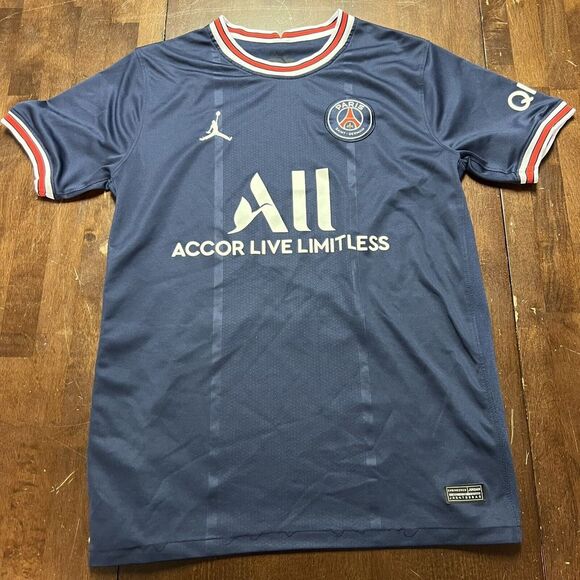 Jordan Paris Saint Germain PSG 2021/2022 QNB Jersey Messi 30 Size Small Peeling‎ - Picture 1 of 7